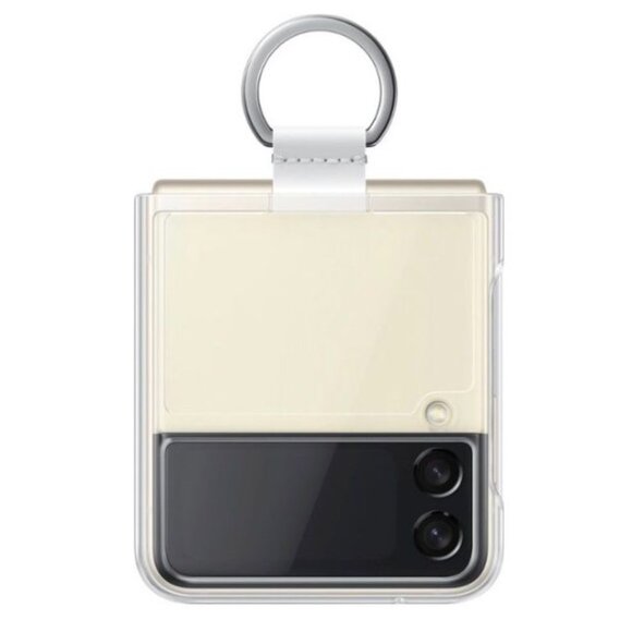 Other - Clear Cover with Ring for Samsung Galaxy Z Flip3 - Transparent